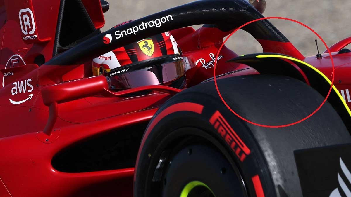 Deflectores o aletas en el coche del Mundial de F1 2022