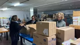 Xàtiva promueve una cadena humana para trasladar el material donado a los afectados por los terremotos