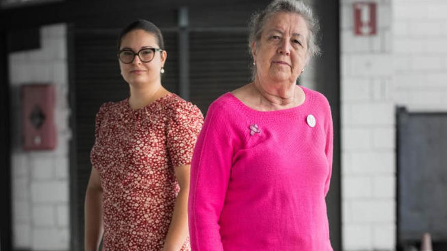 Carmen Bonfante, en primer término, junto a Alexandra.