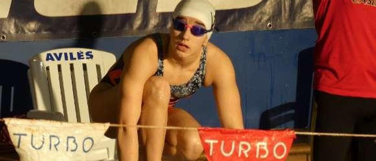 Elena Margüello, durante una competición reciente.