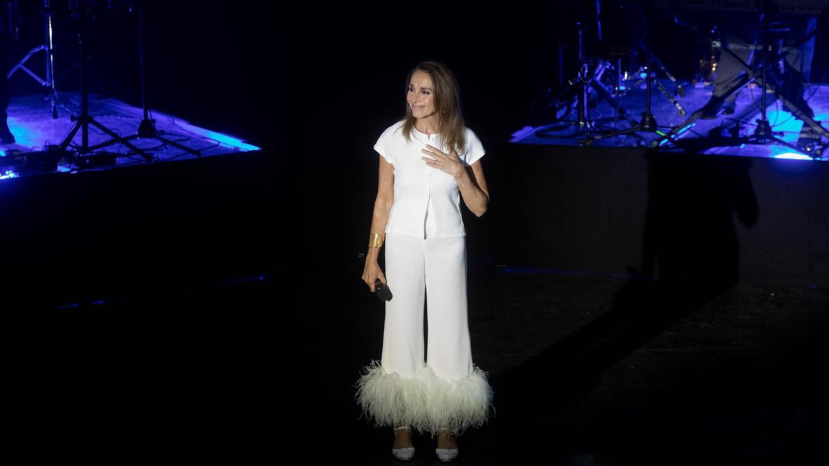 Ana Belén en la sala Mozart del Auditorio de Zaragoza.