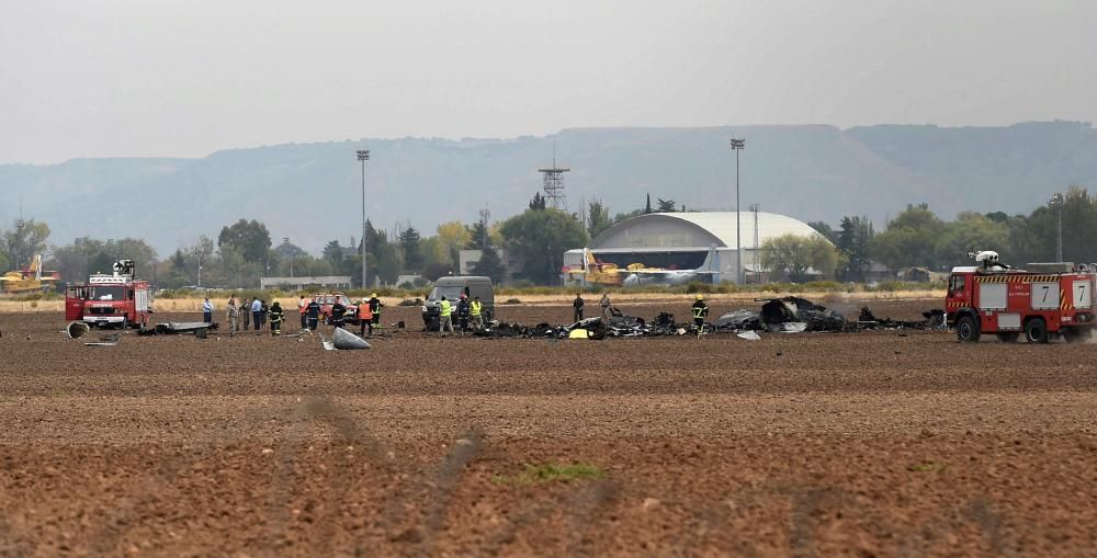 Un F18 se estrella en Torrejón de Ardoz