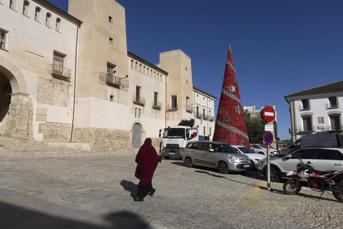 Plaza mayor de Albaida en una imagen reciente.