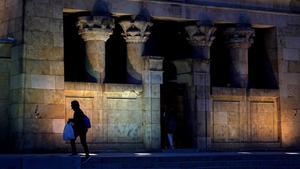 El Templo de Debod, en Madrid, la semana pasada.