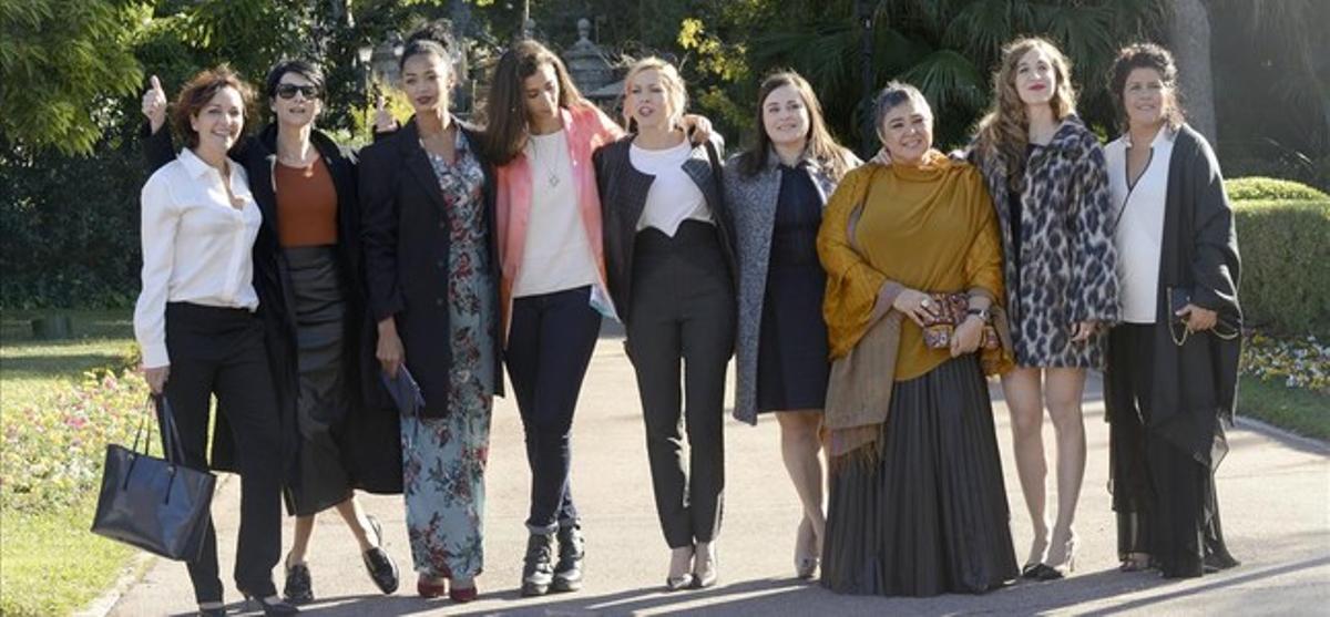 Las actrices de ’Vis a vis’, en la recepción de los Ondas en el Palacete Albéniz. 