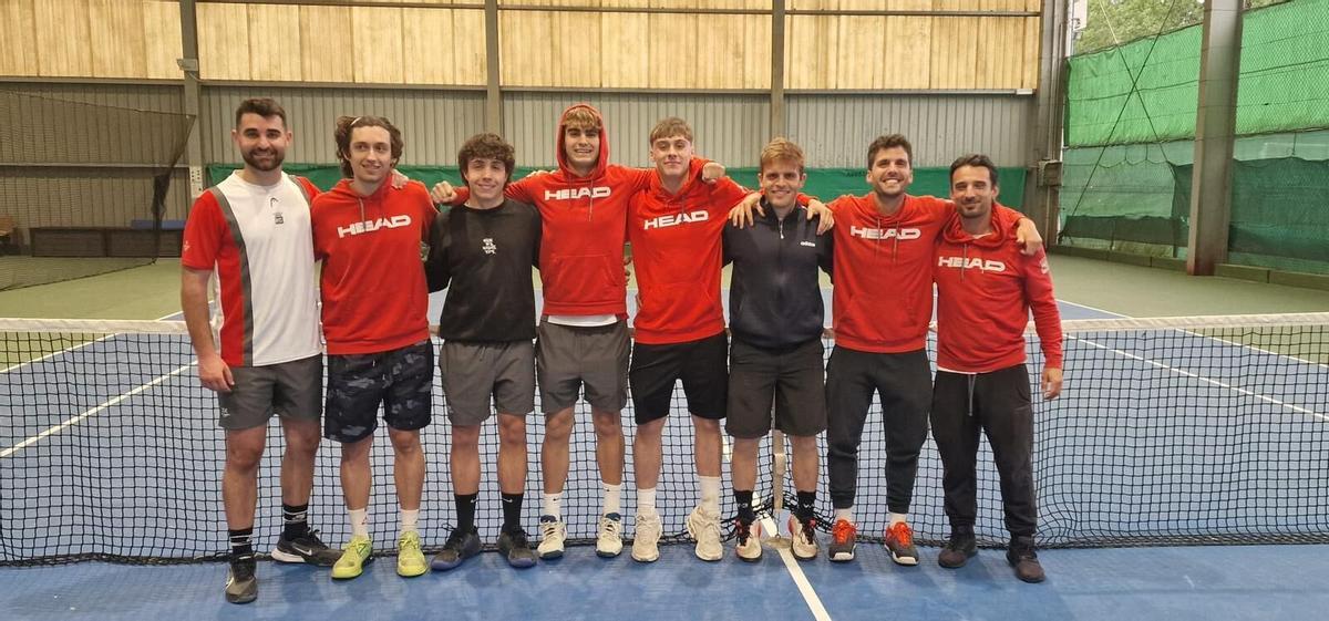 Equipo del Tenis Recreo Cultural que disputará las semifinales del Gallego.