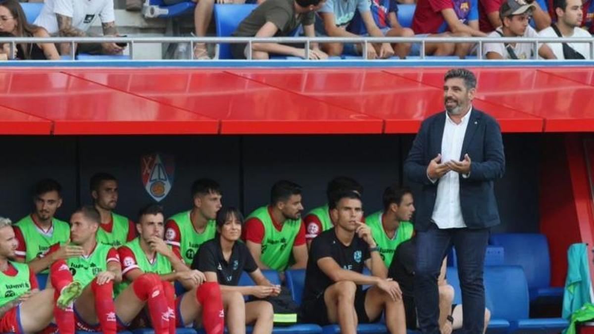 Juan García, durante su etapa en el Calahorra.