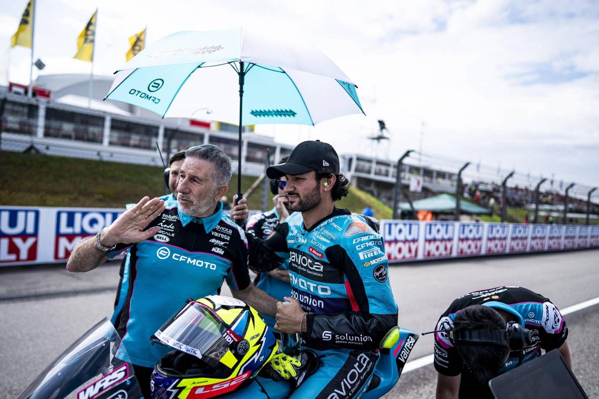 Jorge Martínez Aspar junto a Dennis Foggia.