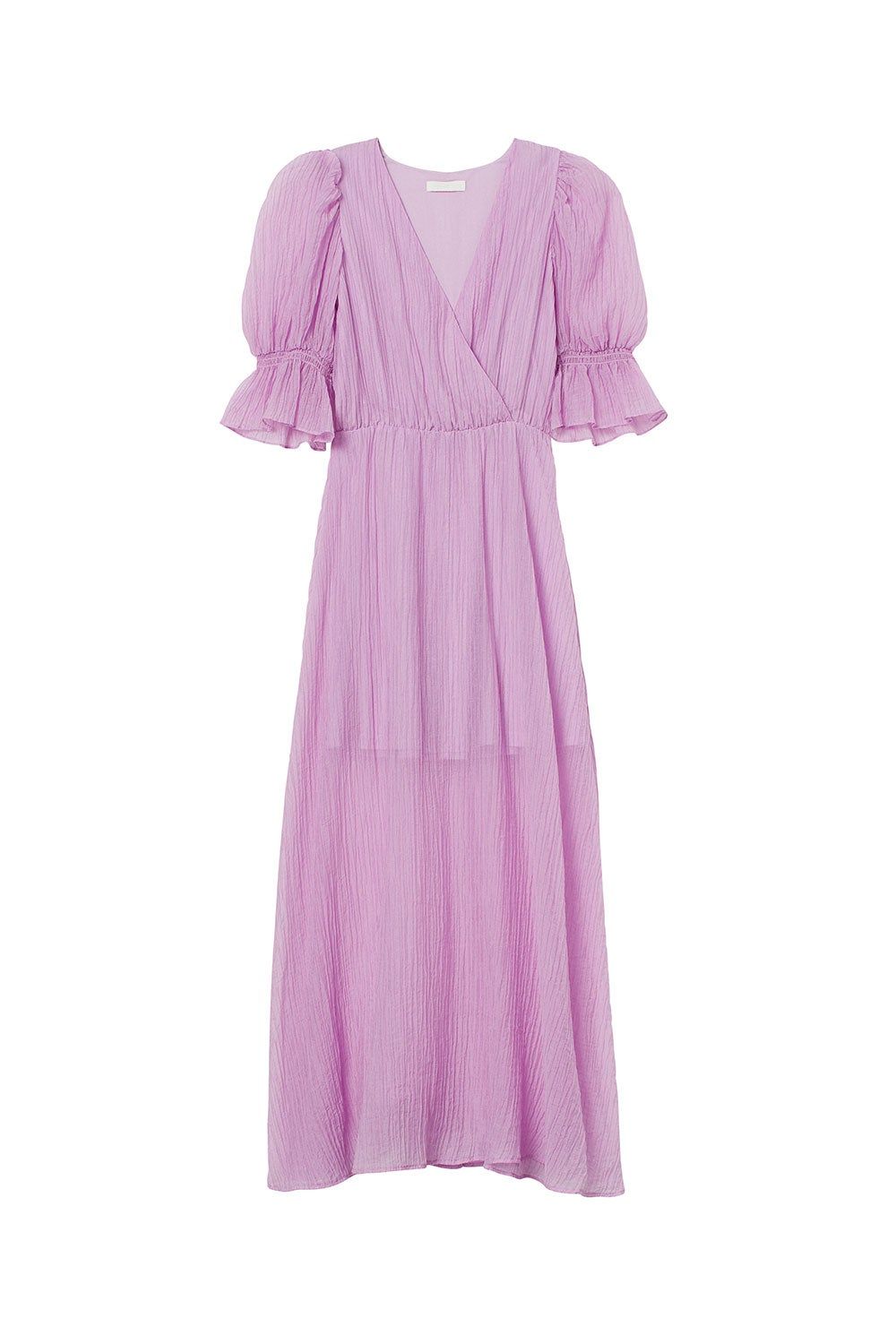Vestido malva largo de la colección #ConsciousDresses de H&amp;M. (Precio: 39,99 euros)