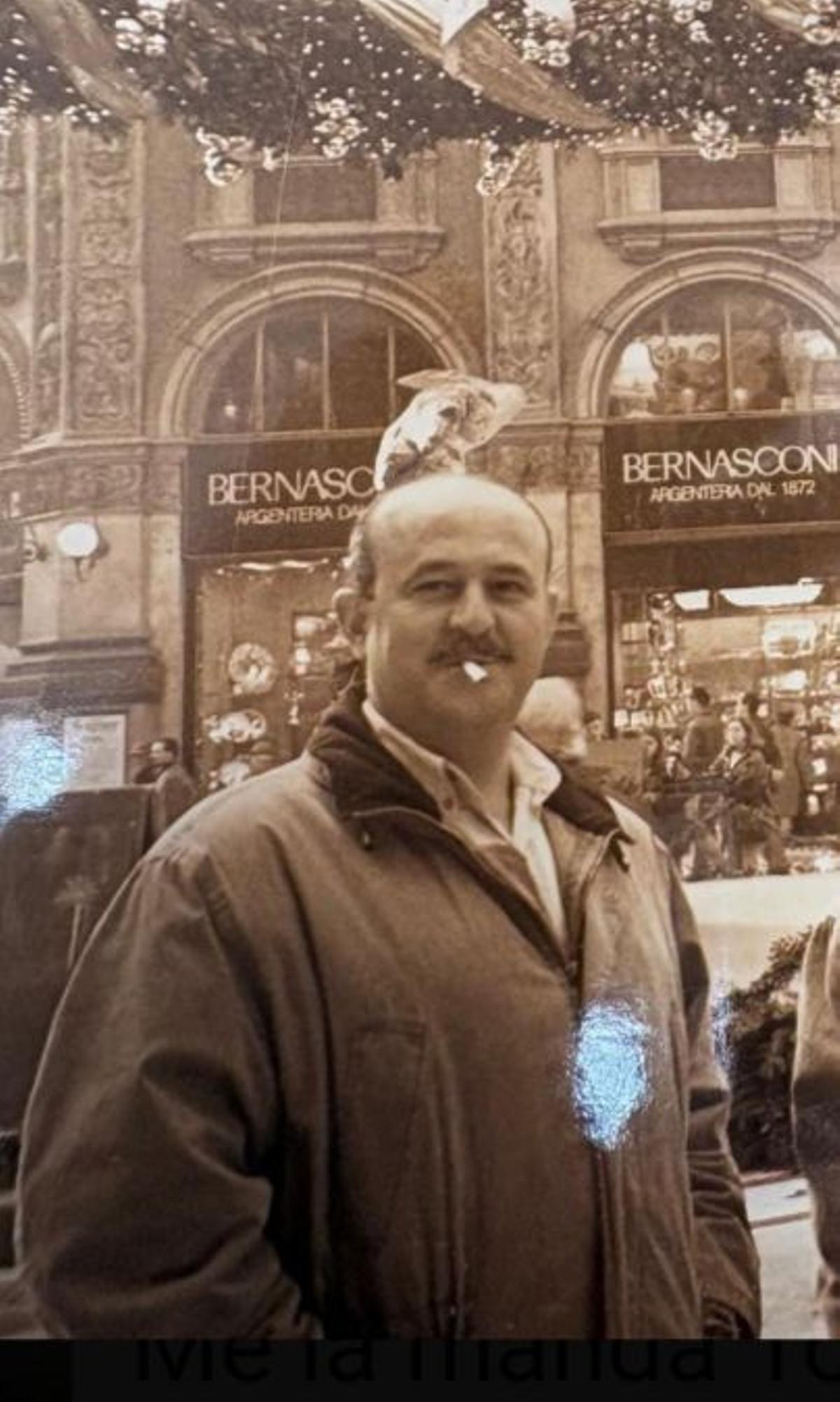 Juan JoséMoreno Doncel, en un viaje en 1955