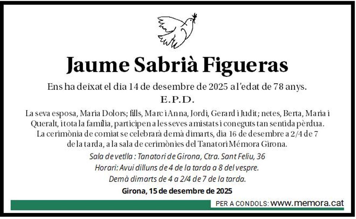 Jaume Sabrià Figueras