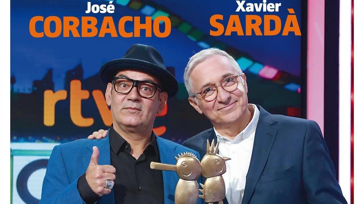 José Corbacho y Xavier Sardà, en la portada de 'Teletodo'