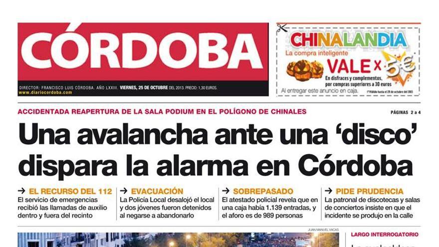 La portada de CÓRDOBA