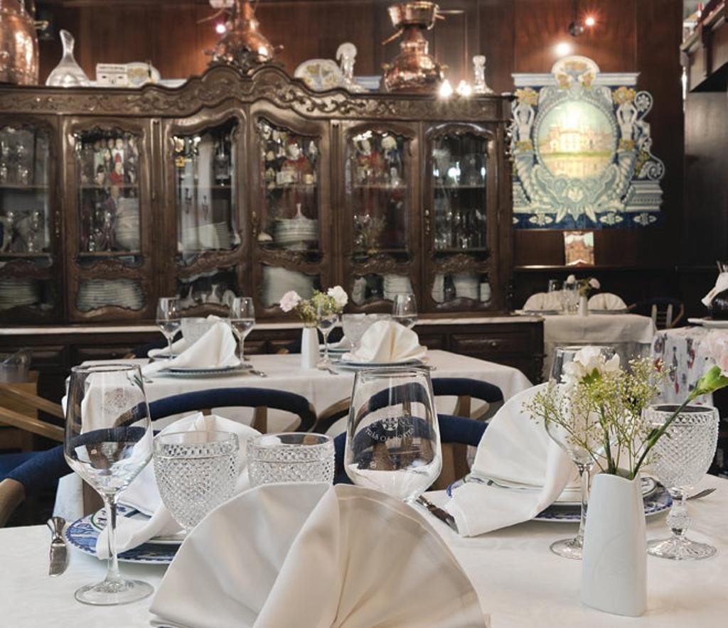 Detalle del interior del restaurante Tras Os Montes.