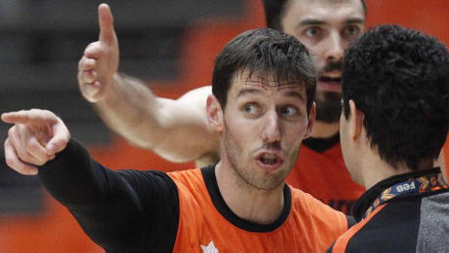 Van Rossom, durante un entrenamiento reciente.