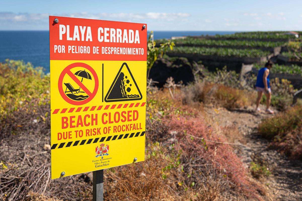 Playa de la Consolación, en Garachico
