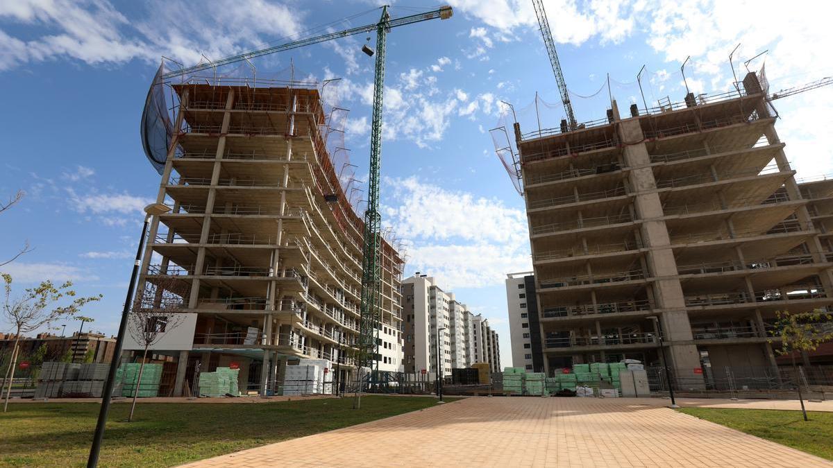 Obras en Marques de la Cadena, Zaragoza.