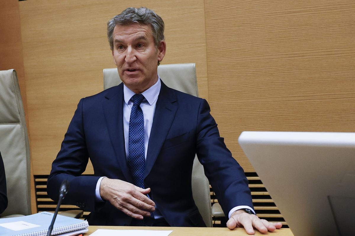 El líder del PP, Alberto Núñez Feijóo, comparece este lunes ante la comisión del Congreso que investiga la gestión de la dana.