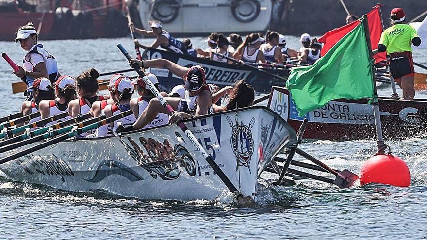 Salgado-Perillo, ayer en Redondela.