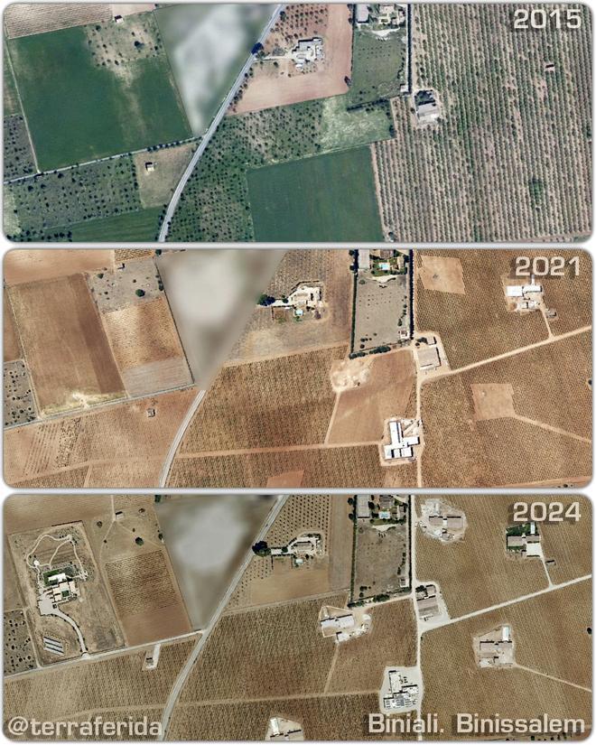 Las imágenes que muestran la transformación del campo de Mallorca en los últimos años