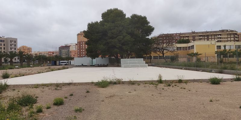 Así avanza la construcción del 'provisional' colegio Herrero de Castelló