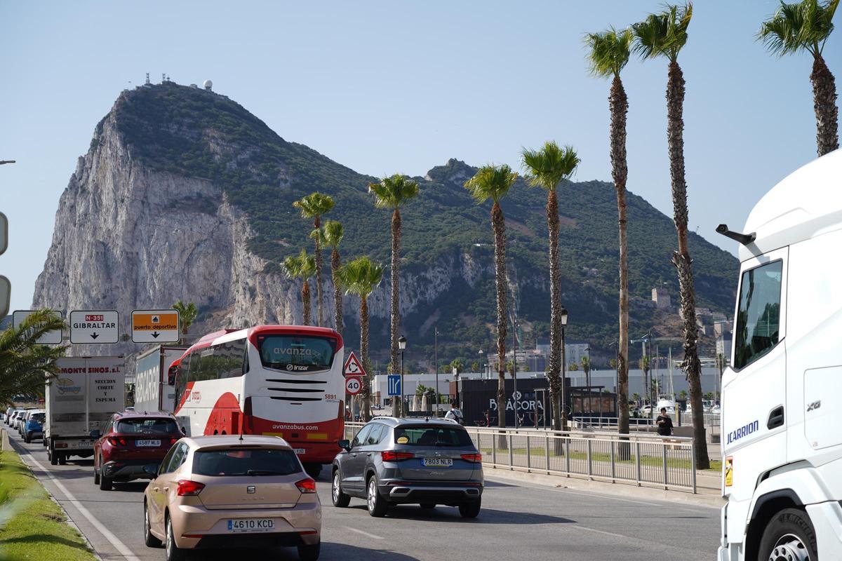 La última tarde de la frontera de Gibraltar en imágenes La última tarde de la frontera de Gibraltar en imágenes