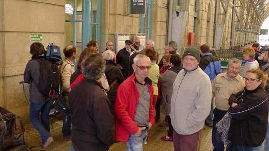 Protesta recent a França per les millores en els trens entre Portbou i Cervera.