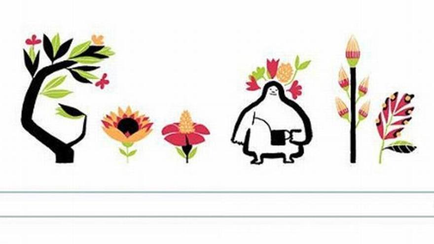 Ya es primavera en el &#039;doodle&#039; de Google