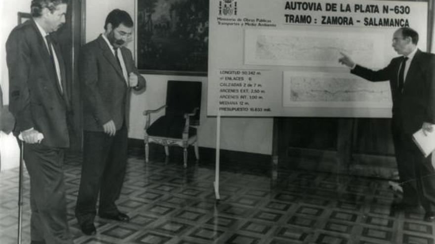 Ángel Gavilán junto a Emilio Pérez Touriño.