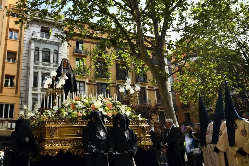 Acto de la Virgen de la Soledad ante el Cristo de la Cama