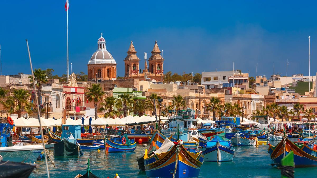 Luzzu, barcos, Malta