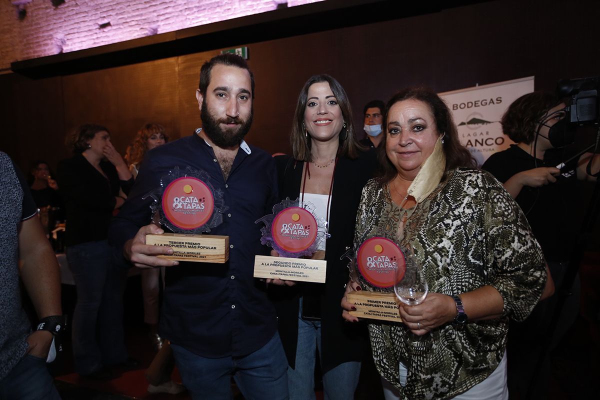 La DOP Montilla-Moriles hace entrega de los premios del concurso Cata&Tapas en la Sala de Orive