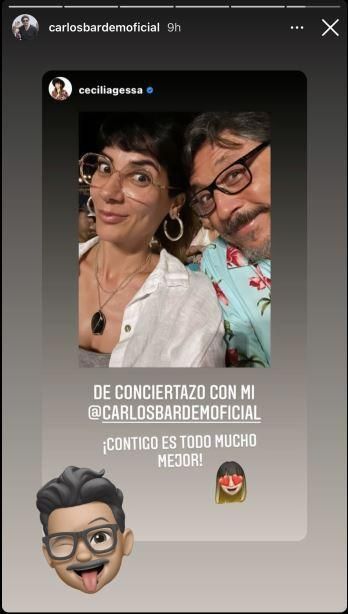La pareja, en el concierto de Rozalén.
