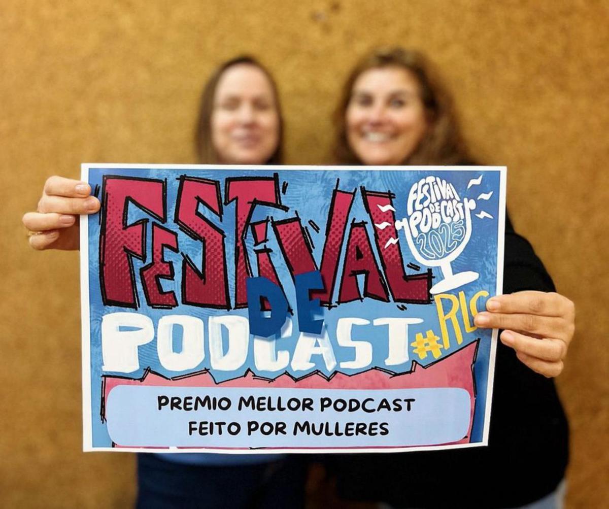 Paula e Beatriz, gañadoras ao Mellor Podcast feito por mulleres.