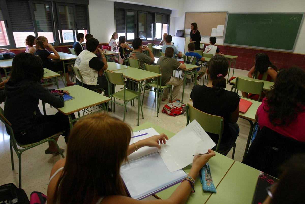 Una clase de instituto, en imagen de archivo.