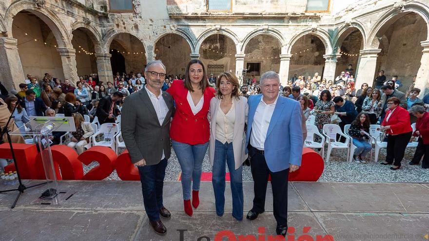 Soria presenta su lista en Caravaca arropada por Raquel Sánchez