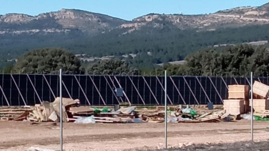 Trabajos en marcha en el Paraje Marijuano, en Zarra