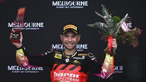 Álvaro Bautista logró en Australia su primer podio con el equipo independiente de Ducati, el Barni Spark Racing Team