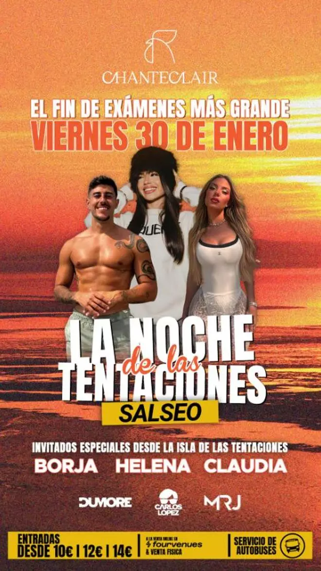 La fiesta fin de exámenes más grande de Galicia se celebra en Pontevedra y trae a tres participantes de 'La isla de las tentaciones'