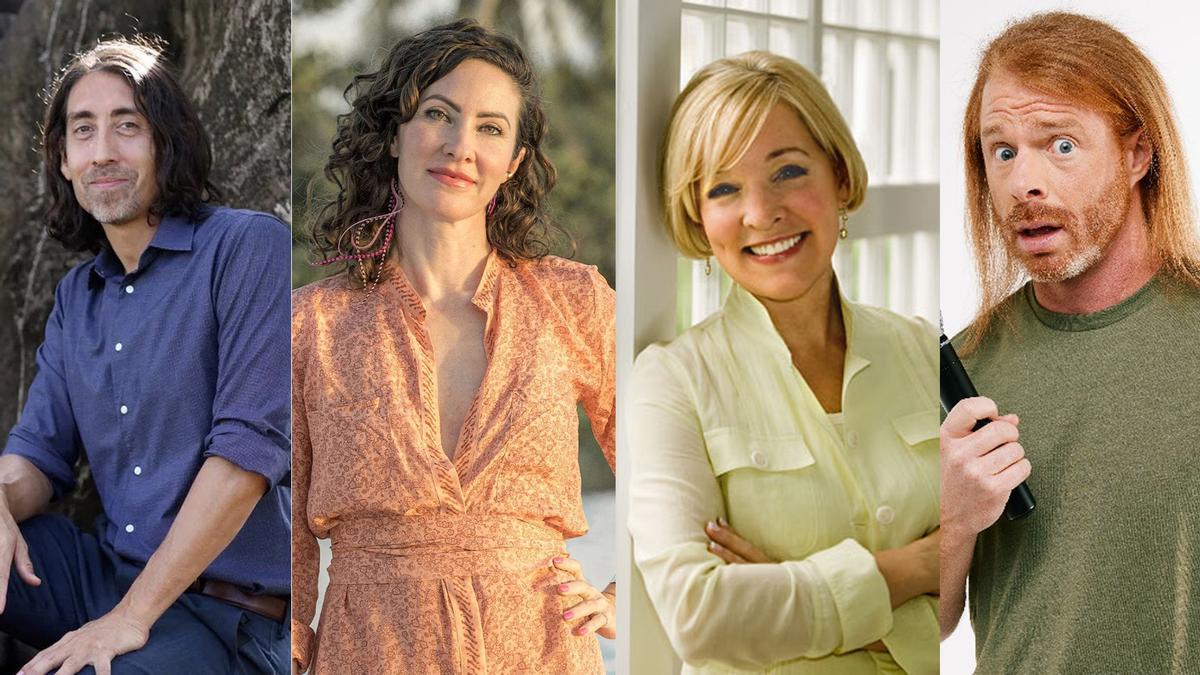 Sayer Ji, fundador del portal de pseudociencia GreenMedInfo,  la psiquiatra holística Kelly Brogan, la activista antivacunas Christiane Northrup, y el 'youtuber' JP Sears