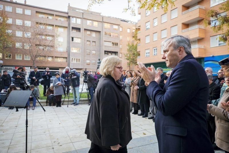 Homenaje a las víctimas de la casa cuartel de Zaragoza