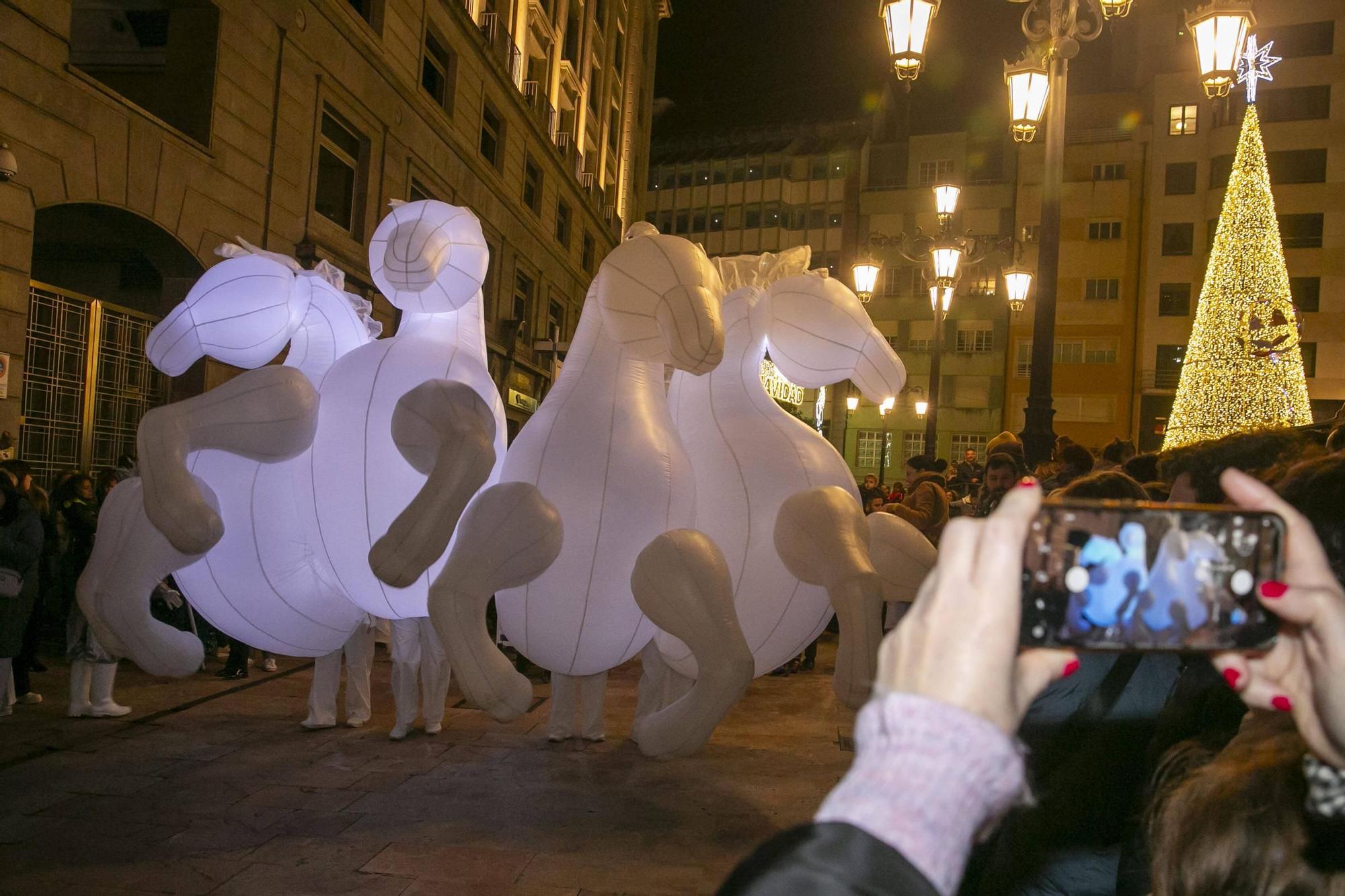 Ambiente navideño durante el puente en Oviedo