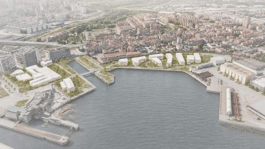 El proyecto para los terrenos de Naval Azul se reserva 572 plazas de aparcamiento y ajustará sus accesos al plan de vías de Gijón