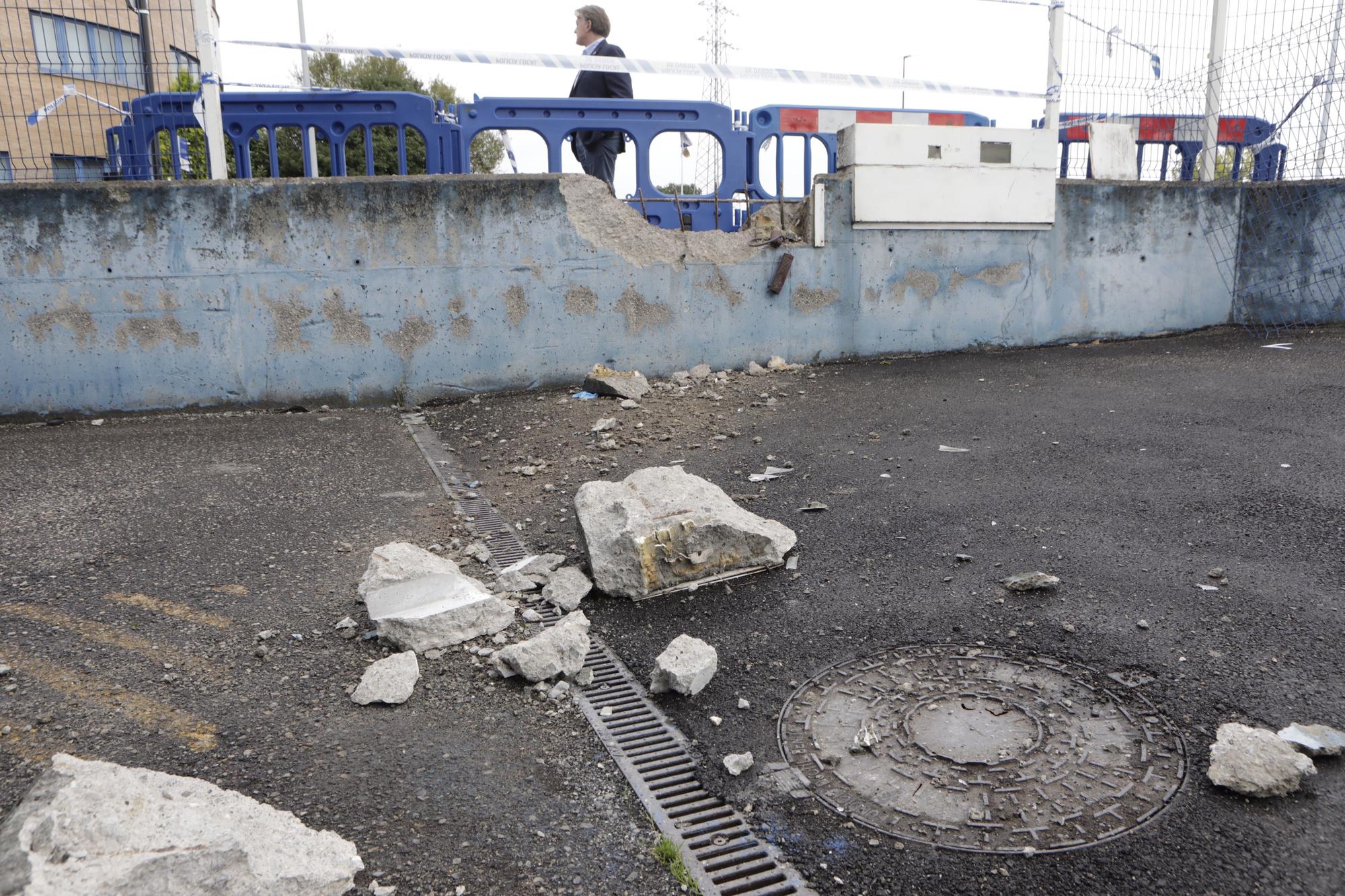 En imágenes: así quedó la zona en la que tuvo lugar el atropello en una carrera ilegal en Oviedo