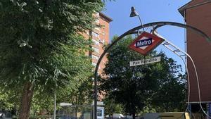 Metro de Pan Bendito, situado muy próximo al lugar del asesinato.