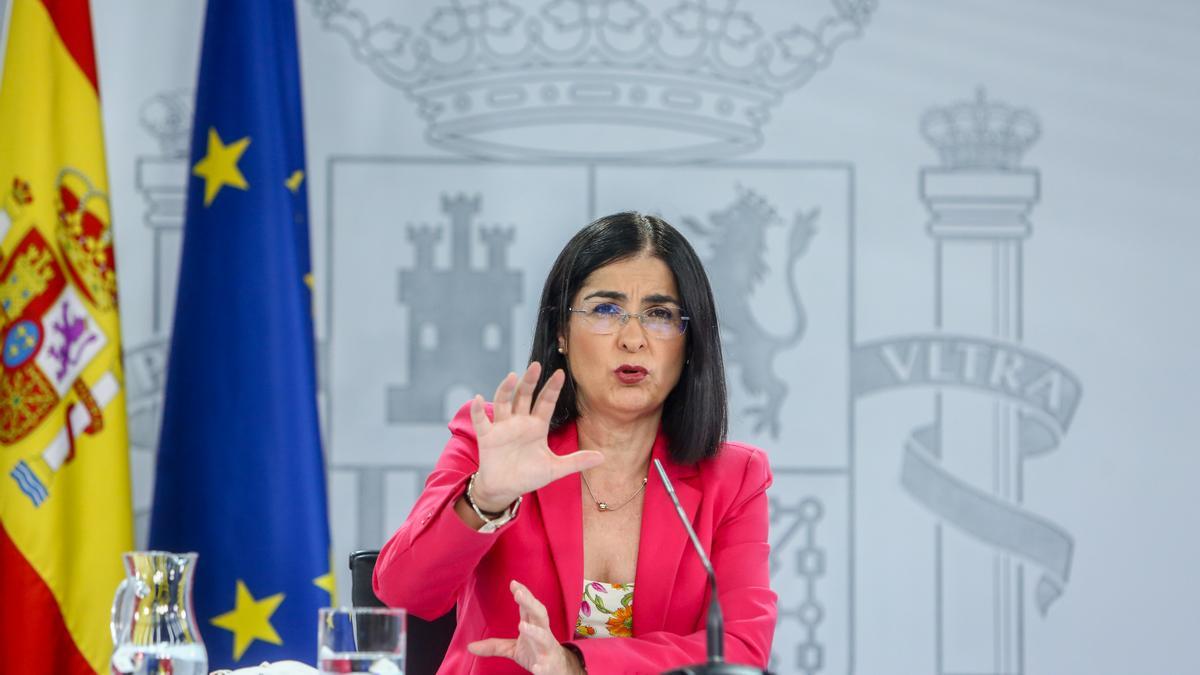 La ministra de Sanidad, Carolina Darias.