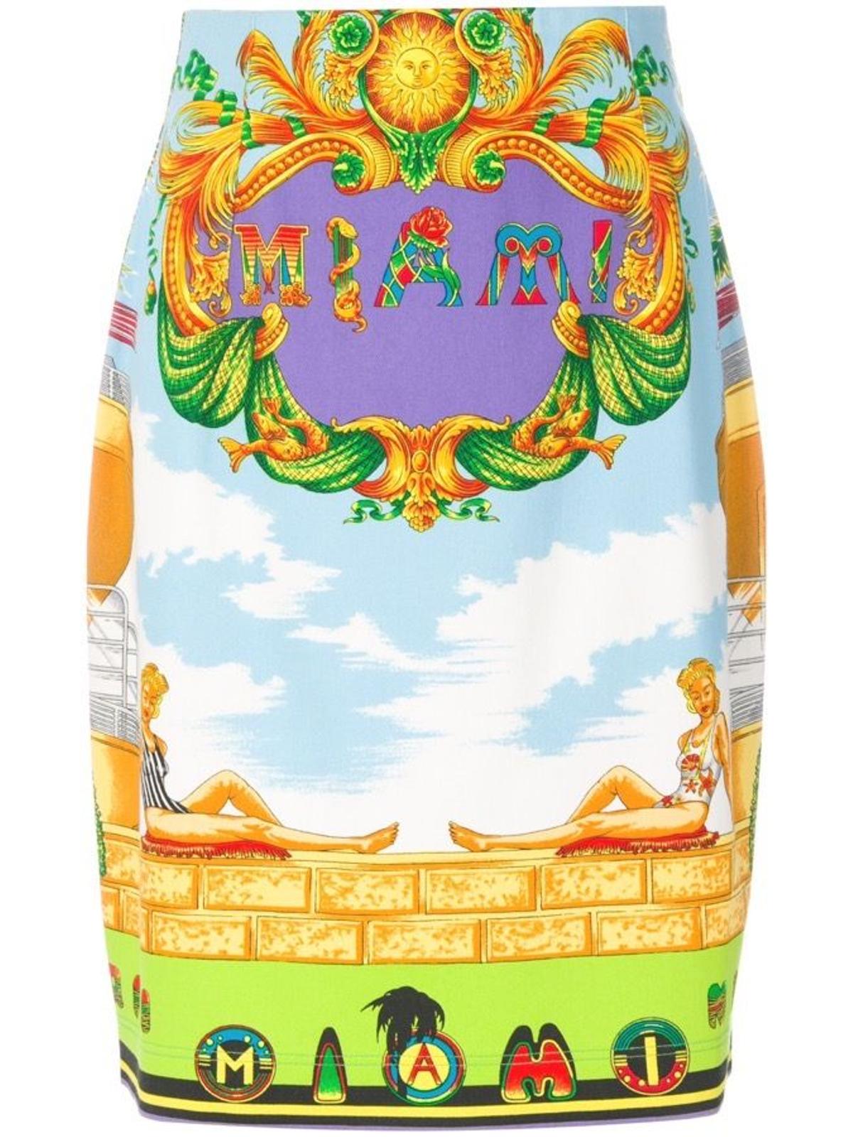 William Vintage Gianni Versace para Farfetch, minifalda de tubo