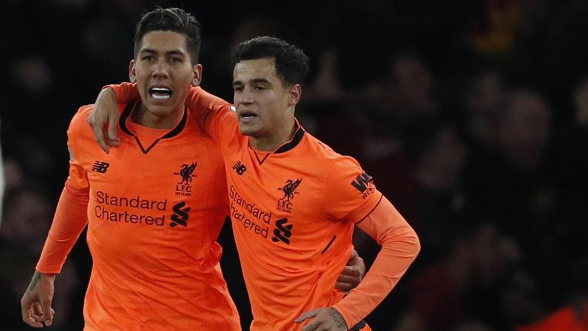 Roberto Firmino ha tenido que compensar parte de la efectividad goleadora de Coutinho