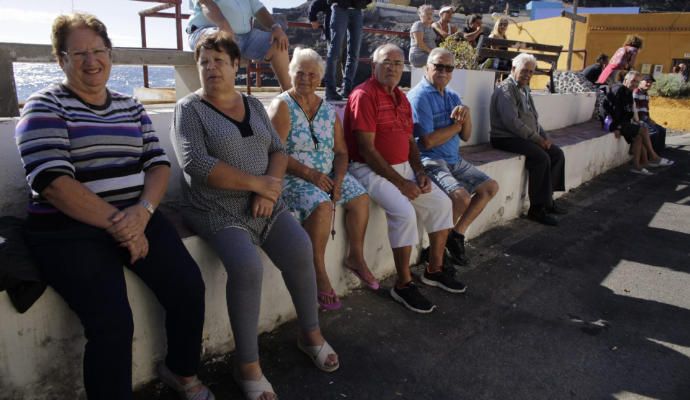 Desalojo de las viviendas en Santa Lucía.