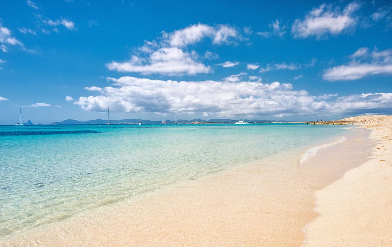 Imagen de la playa de Ses Illetes.